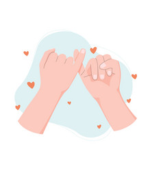 Pinky Promise Hands Gesturing Concept