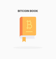 Bitcoin Book Icon Flat