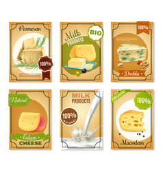 Milk Products Vertical Banners