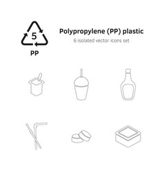 Icon Set Plastic 5 Pp Polypropylene