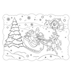 Printable Winter Scene Coloring Pages