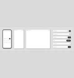 Smartphone Blank Internet Browser Window