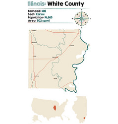 Map Of White County In Illinois