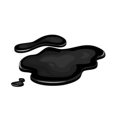 Spill Of Black Oil Puddle Industry Stain Ink Drop