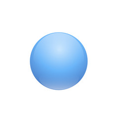 Blue Sphere On A White Background