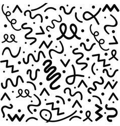 Hand Drawn Seamless Line Geometric Pattern