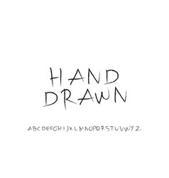 Hand Drawn Brushed Alphabet Set