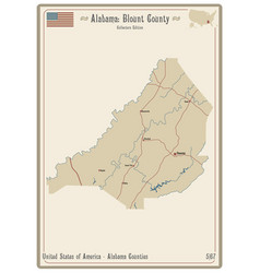 Map Blount County In Alabama