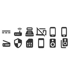 Set Of 12 Icons Hardware A Icons Simple