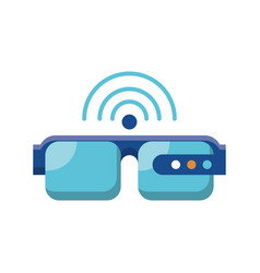 Digital Smartglasses Icon Flat Design