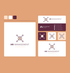 Hr Management Logo Design With Editable Slogan