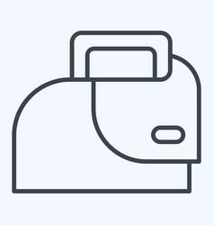 Icon Iron Related To Laundry Symbol Line Style