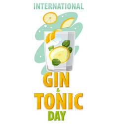 International Gin And Tonic Day Banner Design