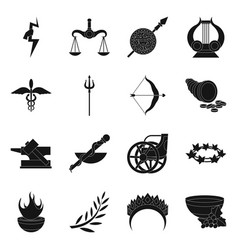 Isolated Object Religion And Myths Sign Set