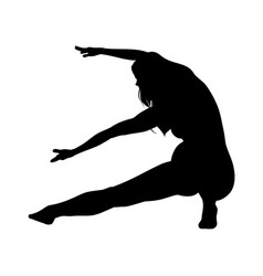 Naked Woman Dancing Pose Silhouette