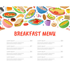 Tasty Breakfast Food Menu Banner Design