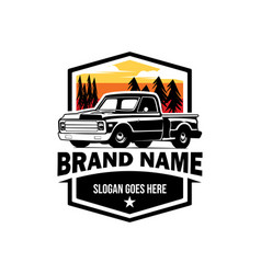 Vintage Truck Logo Isolated