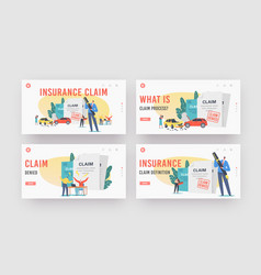 Characters Claim Insurance Landing Page Template