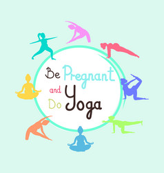 Prenatal Yoga Class Color Poster Template