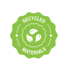 Recycled Materials Icon Logo Badge