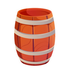 Cartoon Of Wooden Pirate Barrels Isolated