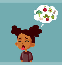 Picky Eater Disliking Healthy Vegetables