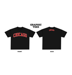 Streetwear Graphic Tshirt Mockup Sketch Chicago