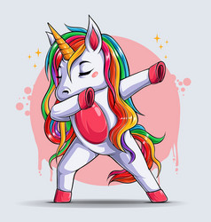 Cute Dabbing Unicorn Funny Doing