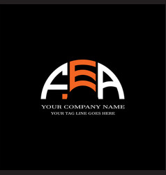 Fea Letter Logo Creative Design With Graphic