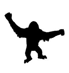 Monkey Orangutan Silhouette