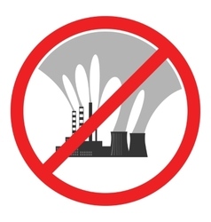 Stop air pollution sign Royalty Free Vector Image