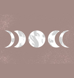 Abstract Moon Phases