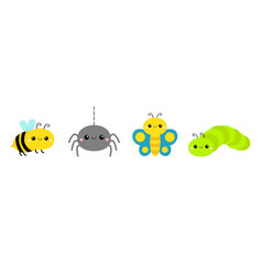 Cute Bee Bumblebee Butterfly Spider Caterpillar