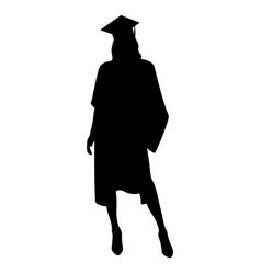 Silhouette Of A College Graduate