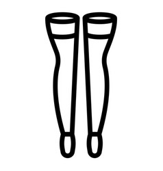 Stocking Pantyhose Icon Outline