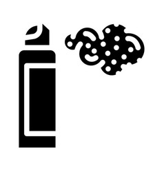 Aerosol Spray Glyph Icon