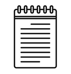 Scenario Notepad Icon Outline Film