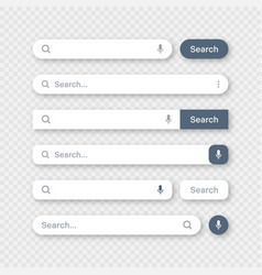 Various Search Bar Templates Internet Browser