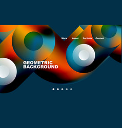 Website Landing Page Abstract Geometric Background