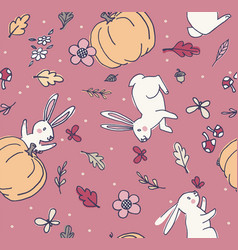 Fall Pumpkin Bunny Pattern