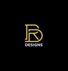 Letter Rd Or Dr Luxury Monogram Logo Design