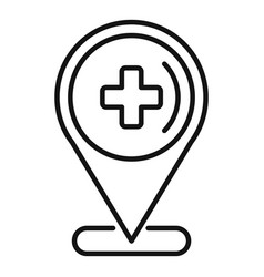 Physical Therapist Location Icon Outline