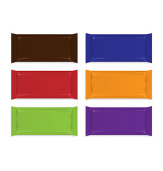 Multicolored Blank Snack Glossy Packaging Wrapper