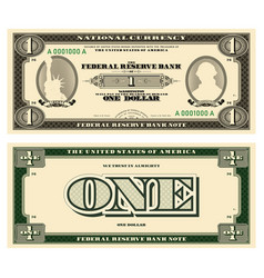 New 1 Dollar Banknote Obverse And Reverse Of Us