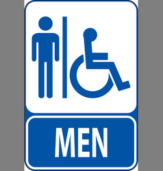 Symbol Bathroom Sign Restroom With Man Sign