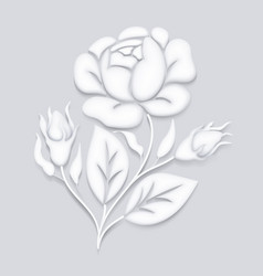 White Rose Inspired By Stucco