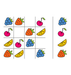 Logical Tasks Composed Of Fruit Iq Test Choose