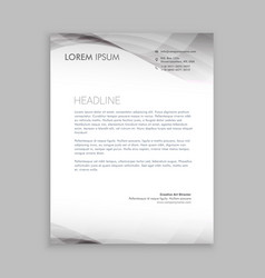 Wave Style Business Letterhead Design