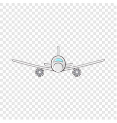 Cargo Plane Icon In Cartoon Style