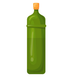 Green Bottle Glass With Cork Cartoon Drink Icon